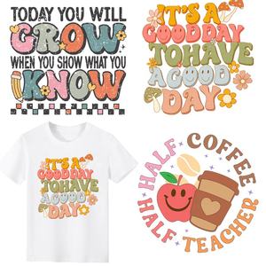 Alta qualità Dtf ferro su trasferimento adesivi su t-shirt abbigliamento insegnante colorato Dtf stampante di trasferimento di calore per gli insegnanti - Product Image 1