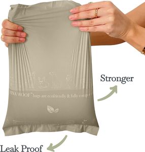 Compostable Dog Poop Bags Rolls, 90 Counts Biodegradable Pet Waste Bags, Thick Cornstarch Refill Bags for Puppy Walking, Travel - Product Image 3