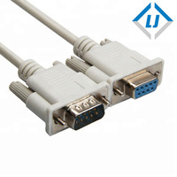 Cable de extensión macho a hembra, DB9 9 Pin Serial / RS232