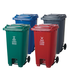 Wholesale 120L outdoor garbage can hanging trash bin with front pedal