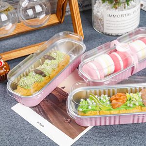 200ml di pane <span class=keywords><strong>rettangolare</strong></span> <span class=keywords><strong>vassoio</strong></span> usa e getta <span class=keywords><strong>torta</strong></span> foglio di imballaggio in alluminio foglio di cottura teglie per pane - Product Image 3