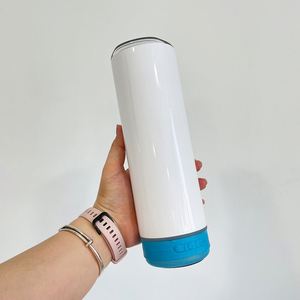 แก้วอัจฉริยะพร้อมสายชาร์จ USB ขนาด 20 ออนซ์ เรืองแสงในที่มืด ขวดน้ำมีลำโพงในตัว สำหรับงานซับลิเมชั่น - Product Image 2