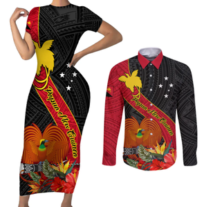 POD Dropshipping Papua New Guinea Matching <strong>Clothes</strong> for Couples Bodycon Dresses for Ladies and Png Shirt - Product Image 1