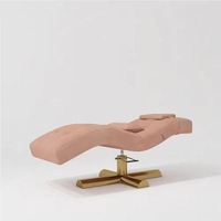 Table d'extension de cils de luxe incurvée Chaise de salon Lit de beauté Spa Table de massage pour traitement médical