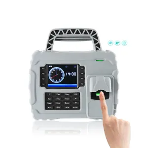 Sistema biométrico de asistencia de tiempo de huellas dactilares compatible con comunicación WIFI con lector de tarjetas de identificación