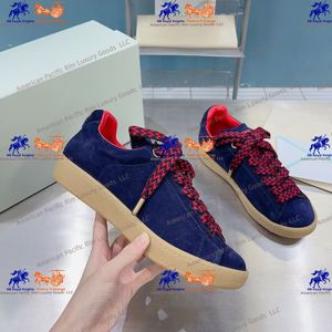 Zapatillas Deportivas Casuales de Diseño con Texto Azul de Calidad para Mujer, Cómodas Zapatillas para Correr con Cordones, Estilo Retro para Primavera LANVINs - Product Image 3