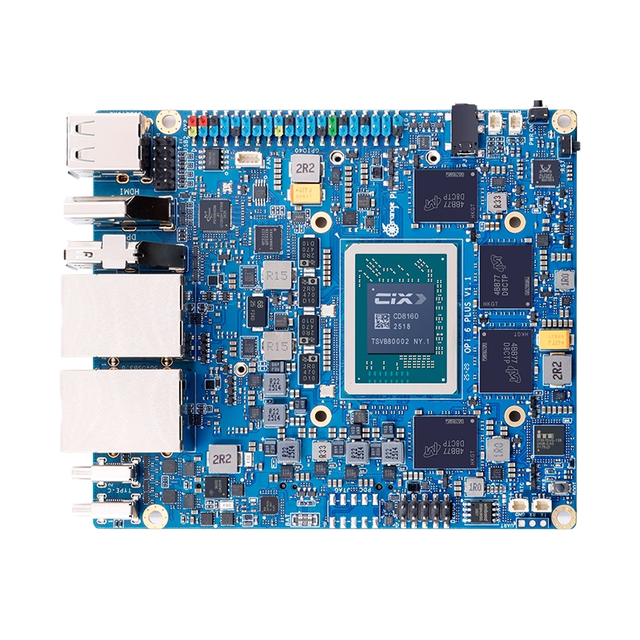 Chipboard Orange Pi 6 Plus Linux Development Board Single Computer 16GB RAM Heat Sink 100W 20V5A Type-C Power Supply 45
