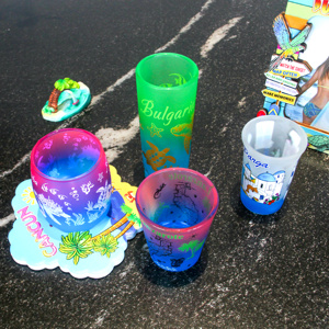 Vaso de Chupito Personalizado con Recuerdo de la Ciudad, Regalos Turísticos, <span class=keywords><strong>Benidorm</strong></span>, Dubái, Vaso Brillante para Colección de Viajes - Product Image 5