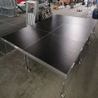 Plataforma de Escenario Chaoda de Altura Ajustable, Certificada por TUV, Aleación de Aluminio 6082-T6/6061-T6, Dimensiones Personalizables, Capacidad de Carga de 800 kg