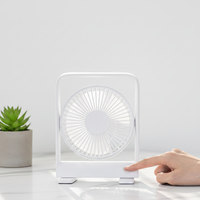 Nouveaux ventilateurs de table USB modernes et réglables - Ventilateur de bureau rechargeable 2000mAh