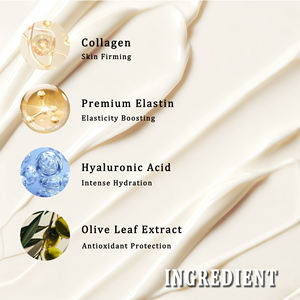 Crème réparatrice triple collagène <span class=keywords><strong>bio</strong></span> vegan OEM ODM pour peau sèche du visage, hydratation intense, resserrement des rides, hydratant pour le visage - Product Image 3