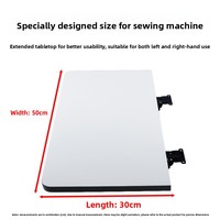 Nouvelle table d'extension pliable pour machine à coudre, pour rangement, panneau plat, extension de bureau plus longue/plus large, garantie de 3 mois en Chine
