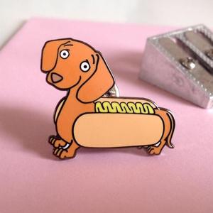 Hamburguesa de dibujos animados esmalte duro pin perro caliente <span class=keywords><strong>gourmet</strong></span> de metal pin venta - Product Image 4