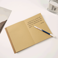 Carnet de croquis en carton Kraft noir avec Logo personnalisé, couverture souple, carnet de croquis en papier A4 A5 pour dessin