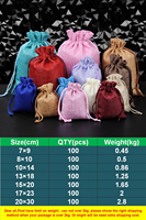 Sacs cadeaux en lin et Jute à cordon coulissant, modernes, en toile de Jute naturelle, emballage de bijoux multi-taille, pochette de mariage