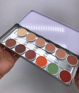 12 Màu Kem Che Khuyết Điểm Palete Nhãn Hiệu Riêng Mịn Đường Viền Bột Không Thấm Nước Khuôn Mặt Mỹ Phẩm Che Khuyết Điểm - Product Image 4