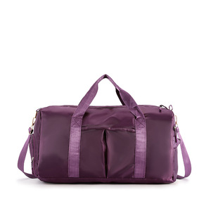 Sac de sport grande capacité avec logo personnalisé, sac de fitness tendance, séparation sec-humide, compartiment à chaussures indépendant, bagage pour femme - Product Image 5