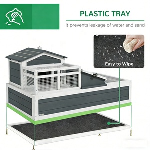 <span class=keywords><strong>Terrarium</strong></span> en bois de luxe haut de gamme à 3 compartiments, cadre en acier inoxydable, habitat écologique <span class=keywords><strong>pour</strong></span> la reproduction des tortues, grande boîte - Product Image 4