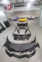 Kit carrosserie complet Track Racing avec grand pare-chocs pour Gallardo LP550/LP560/LP570 – Pièces de tuning extérieur pour voiture de sport à fixation directe, sans peinture
