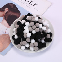 Vente en gros de 1000 pièces boule à pompon de 3cm pompons de couleurs assorties balles de peluche pour fournitures de passe-temps et matériel de bricolage créatif
