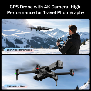 PRO Max Plus <b>Drone</b> <b>4K</b> HD Dual <b>Camera</b> FPV 3-Axis Anti-Shake Gimbal 6KM Obstacle Avoidance Brushless Quadcopter - Product Image 5