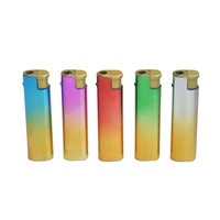 Fumeur allume-cigare rechargeable gaz électrique coupe-vent cigare de haute qualité moins cher briquet
