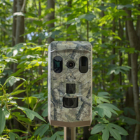 4K 46MP WiFi Caméra de piste de la faune Panneau solaire alimenté par APP Batterie contrôlée Jardin Sécurité Chasse CMOS SD