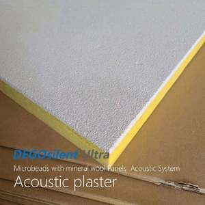 Pas de trous Plafonds acoustiques sans soudure et matériaux d'insonorisation des murs Perles de verre Panneaux acoustiques rigides - Product Image 2