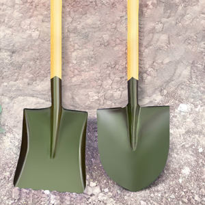 จอบขุดดิน จอบทำสวน หัวจอบเหล็กคาร์บอน 50Mn ด้ามไม้ ปลายจอบทรงเหลี่ยม สำหรับใช้งานกลางแจ้ง - Product Image 1