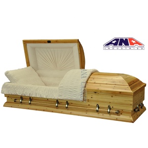 China ANA metal oscilación barra ajustable cama de madera maciza de <span class=keywords><strong>pino</strong></span> funeral ataúd - Product Image 6