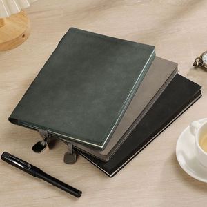 Business <b>A5</b> Office Gift Wholesale Custom Printing High Quality Soft Leather Thickened Simple Classic Diary <b>Planner</b> Notebook - Product Image 4
