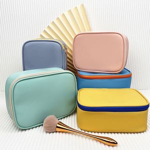Custom <b>Makeup</b> Travel Cosmetic Bag for Women Girls Waterproof Cosmetic Bag Zipper Storage Bag Pu Leather Large <b>Makeup</b> <b>Case</b> - Product Image 1