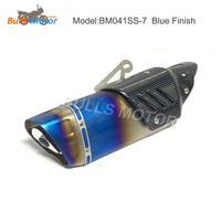 Knalpot Motor Universal, knalpot sepeda Motor modifikasi pipa knalpot dengan perisai panas, peredam knalpot sepeda Motor