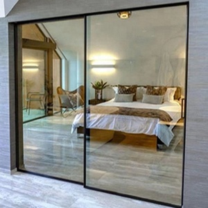 Portes coulissantes en aluminium <span class=keywords><strong>de</strong></span> nouvelle conception, <span class=keywords><strong>porte</strong></span> <span class=keywords><strong>coulissante</strong></span> intérieure en aluminium pour bureau, balcon, armoire séparée - Product Image 3