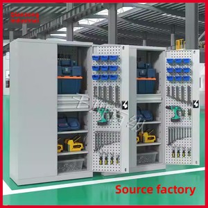 Heavy-Duty Vertical Auto Repair Workshop Storage Tool <strong>Cabinet</strong> Thickened Double-Door Design 300kg Load Capacity <strong>Keyed</strong> <strong>Locking</strong> - Product Image 3