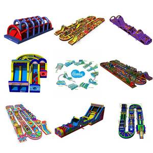Castillo gigante y grande de china para saltar al aire libre, campo de obstáculos inflable personalizado para adultos, 5k, venta al por mayor - Product Image 1
