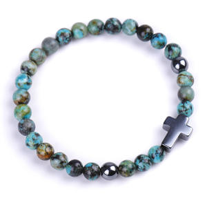Bracelet en <span class=keywords><strong>pierre</strong></span> naturelle pour femme, bracelet à breloques en œil <span class=keywords><strong>de</strong></span> tigre, bijoux religieux pour un usage quotidien - Product Image 3