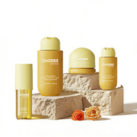 Ensemble cosmétique de luxe en matériaux PET/HDPE/PP, flacons pulvérisateurs de 50 ml, 65 ml, 80 ml, 90 ml, 120 ml, 100 ml, 300 ml, flacons de shampoing et pots de lotion