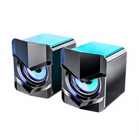 Mini Subwoofer USB Créatif et Personnalisé en Plastique pour Ordinateur de Bureau, Câblé, Universel, Audio 3,5 mm, pour Enceintes Transfrontalières