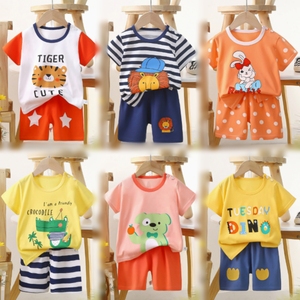Kids Clothing Stock Lot Wholesale Mixed <b>Bundle</b> Boys Girls Toddler Summer Sets T-Shirt Shorts Pajamas Romper Bulk Apparel - Product Image 3