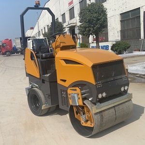 Дорожный каток 2 тонны 3,5 тонн 4,5 тонн дизельный бензин мини-уплотнитель ездить на асфальтовый дорожный каток с резиновой шиной - Product Image 4