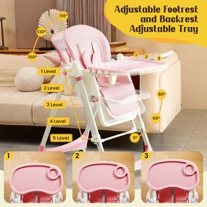 Silla Alta Mecedora para Bebés con Diseño Chino, Plegable, de Plástico, para Uso en Interiores y Exteriores, en Cocina, Dormitorio, Hotel, Escuela, Parque - Product Image 3