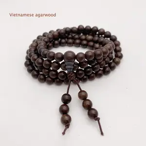 6mm 8mm108 prayer meditation elastic sandalwood prayer meditation bracelet mala bead bracelet wood