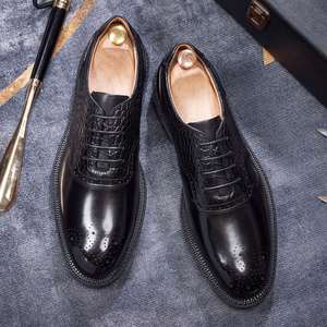 Fall New High Quality Men's Formal Other <b>Shoes</b> British Business Casual Party Handcrafted Lace-up Breathable <b>Height</b> <b>Increasing</b> - Product Image 5