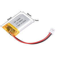 Batterie lithium-ion rechargeable légère en gros 702030 380mAh 3.7V pour écouteurs Bluetooth