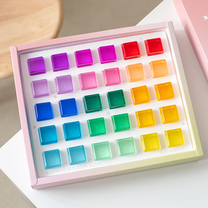 Cao trong suốt nhựa Acrylic khối xây dựng sáng tạo trong suốt đá quý Cubic cầu vồng Đồ chơi giáo dục cho trẻ em 5 7 năm - Product Image 3