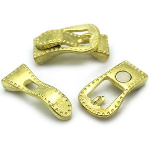 Fermoir plat en alliage argent antique et bronze antique pour bracelet en cuir, fabrication de bijoux, modèle <span class=keywords><strong>Jadear</strong></span> 241015 - Product Image 2