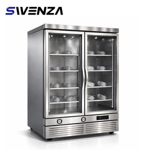 Vitrine Réfrigérée Professionnelle SWENZA en Acier Inoxydable à 2 Portes Vitrées pour Magasin de Détail SMBG001 – Le Choix Leader des Professionnels - Product Image 1