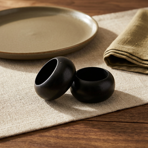 Lots de bagues de serviette en bois sculpté de luxe sur mesure pour restaurants, hôtels et usage domestique – Excellent rapport qualité-prix, ensembles gravés au laser personnalisés - Product Image 1