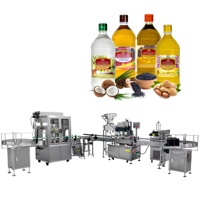 Machine de remplissage et d'emballage automatique d'huile d'arachide et de noix de coco en bouteille, prix usine, pour produits comestibles